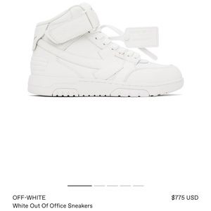 Brand New in Box OFF WHITE Out of Office Sneakers
